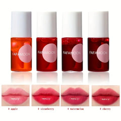 4 Color Fruity Lip Tint Water Gloss Tint - Moisturizing Waterproof Liquid Lipstick - Himpall