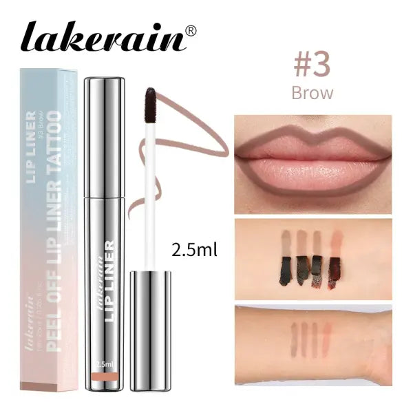 Lip Liner Waterproof Matte Velvet 4 Colors Long Lasting Matte - 3