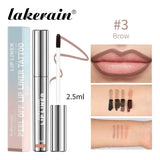 Lip Liner Waterproof Matte Velvet 4 Colors Long Lasting Matte - 3