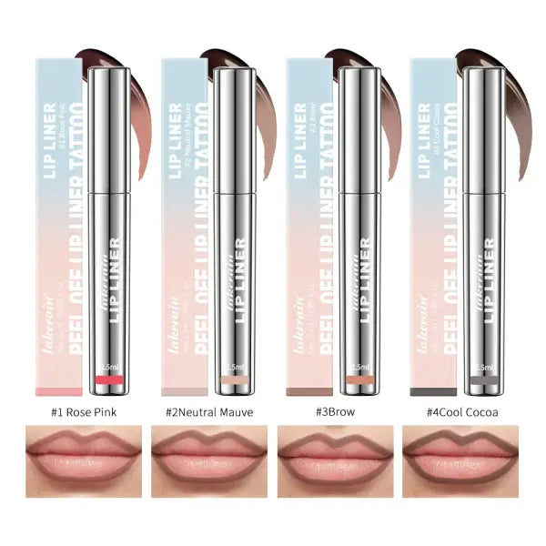 Lip Liner Waterproof Matte Velvet 4 Colors Long Lasting Matte - 4color
