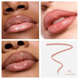 Lip Liner Waterproof Matte Velvet 4 Colors Long Lasting Matte