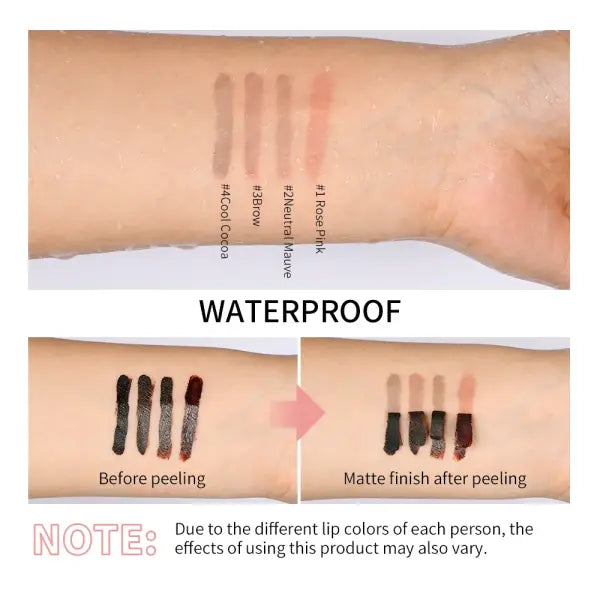 Lip Liner Waterproof Matte Velvet 4 Colors Long Lasting Matte