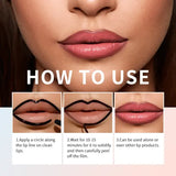 Lip Liner Waterproof Matte Velvet 4 Colors Long Lasting Matte