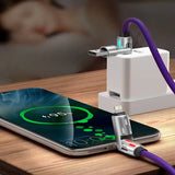 4-in-1 240w USB Cable PD Fast 1M LED Cord for iPhone and Samsung