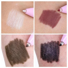 4-in-1 Multi-Functional Lip Liner, Eyeliner, and Eyebrow Pencil Set – 4-Color Collection - Himpall
