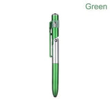 4 In 1 Multifunction Ballpoint Pen with LED Light Fold Phone Holder Night Read Writing Pencil Office School Student