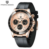 Pagani Design Men Quartz Chronograph Stainless Steel Case Watch