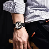 Pagani Design Men Quartz Chronograph Stainless Steel Case Watch