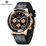 Pagani Design Men Quartz Chronograph Stainless Steel Case Watch