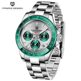 Pagani Design Men Quartz Chronograph Stainless Steel Case Watch