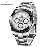 Pagani Design Men Quartz Chronograph Stainless Steel Case Watch