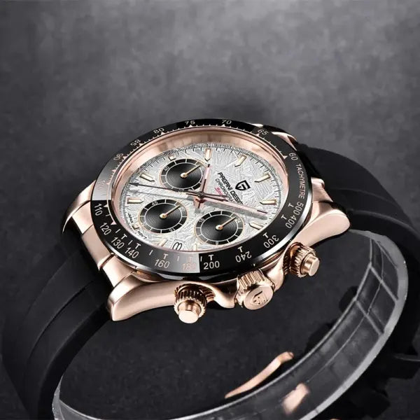 Pagani Design Men Quartz Chronograph Stainless Steel Case Watch