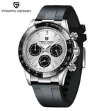 Pagani Design Men Quartz Chronograph Stainless Steel Case Watch