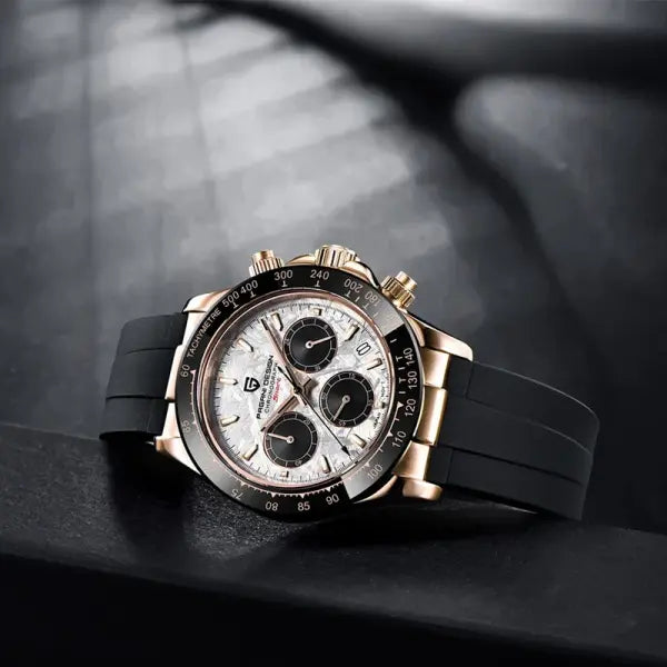 Pagani Design Men Quartz Chronograph Stainless Steel Case Watch