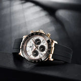 Pagani Design Men Quartz Chronograph Stainless Steel Case Watch