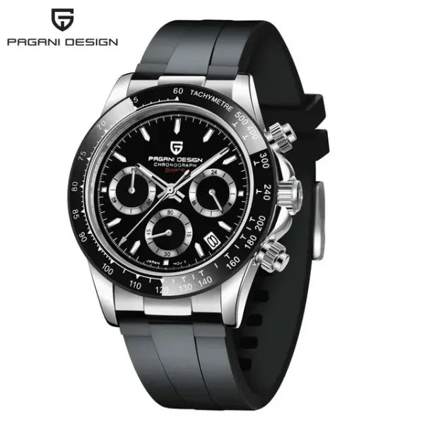 Pagani Design Men Quartz Chronograph Stainless Steel Case Watch