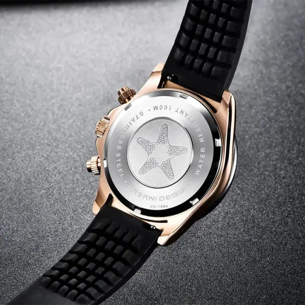 Pagani Design Men Quartz Chronograph Stainless Steel Case Watch