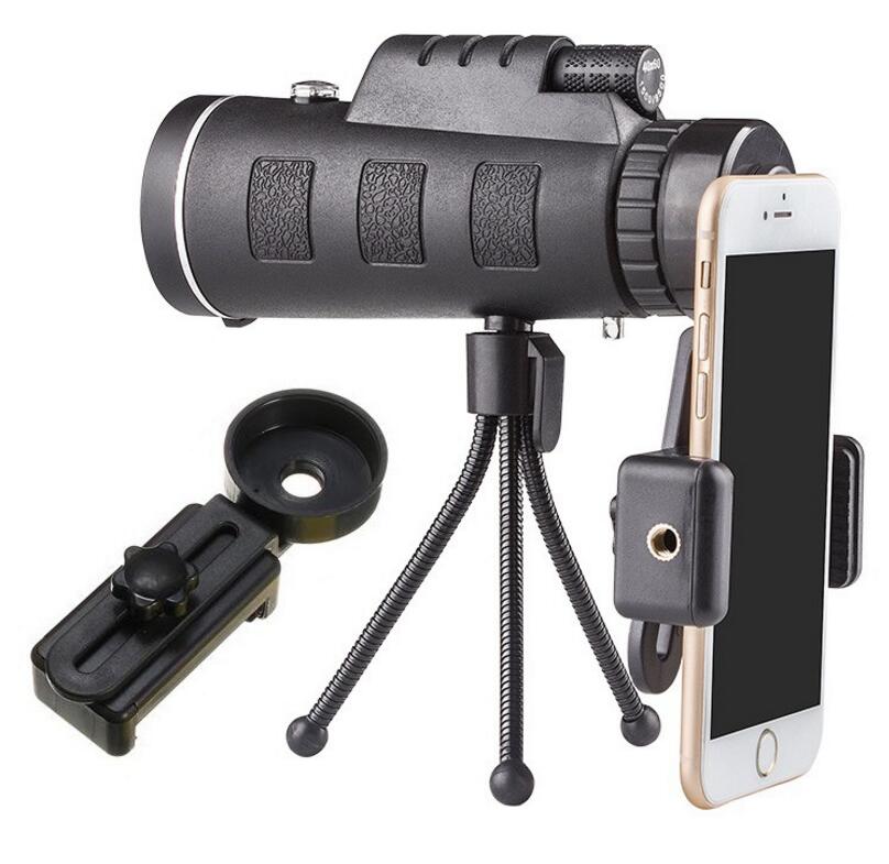 40x60 Monocular Telescope with Tripod for Apple iPhone users