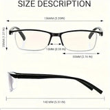 4 Pack Fashion Reading Glasses with Classic Design and Unisex Fit
