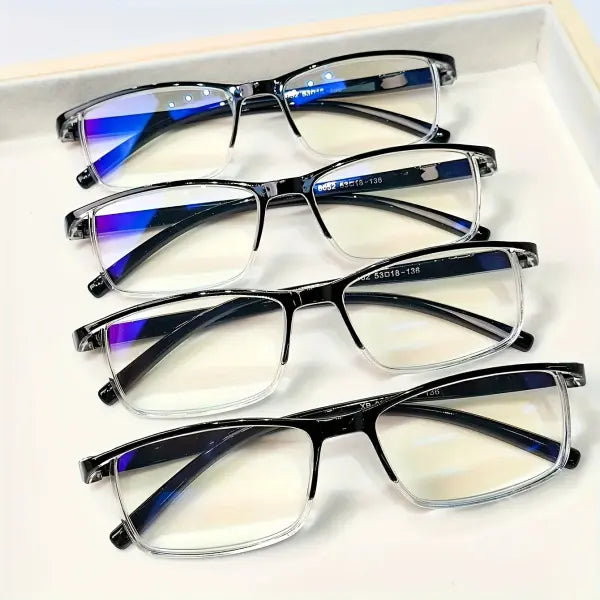 4 Pack Fashion Reading Glasses with Classic Design and Unisex Fit