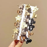 Small Hair Clips Beige Mixed Pack Geometric Hair Claws for Daily