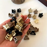Beige Mixed Pack Hair Claws Plastic Small – Cute Girl Daily Accessories