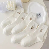 5 Pairs Men Casual Cartoon Socks Trendy Soft Knit Middle Tube - 5 Pairs / One Size
