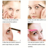 Stainless Steel Eyebrow and Face Razor Set for Versatile Hair Removal