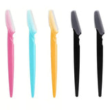 Stainless Steel Eyebrow and Face Razor Set for Versatile Hair Removal - 5pcs Multicolor