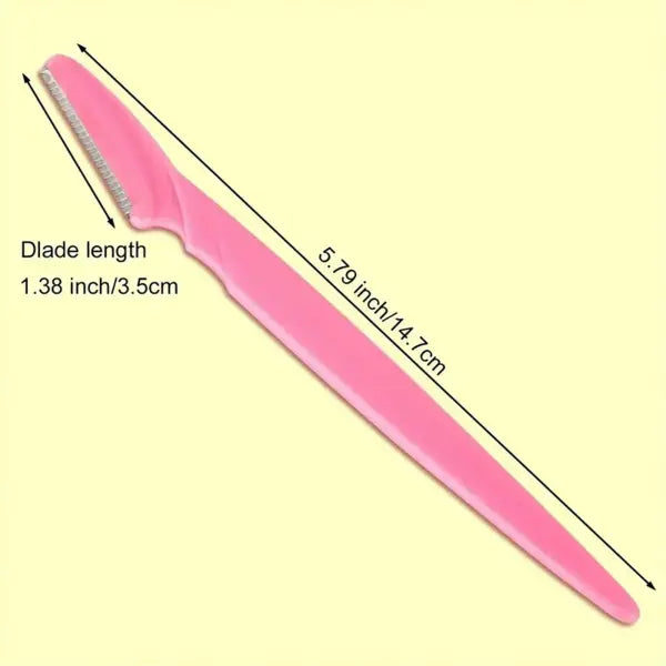 Stainless Steel Eyebrow and Face Razor Set for Versatile Hair Removal