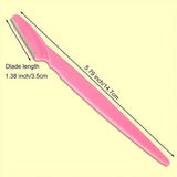 Stainless Steel Eyebrow and Face Razor Set for Versatile Hair Removal