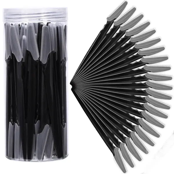 Stainless Steel Eyebrow and Face Razor Set for Versatile Hair Removal - 30pcs Black
