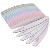5/10PCS Professional Nail Files – 150/180 Grit Thick Sanding Half-Moon Lime for Manicure & Nail Care