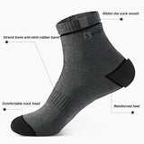 5 Pairs Cotton Sock for Men Sport Breathable Soft Letter Fashion Sneakers High Elastic Middle Tube Stocking Towel Sox