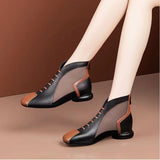 Soft Leather Flat Heel Net Boots Women''s Hollow Flat Bottom Sandals
