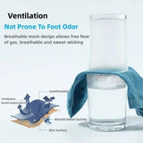 5 Pairs Men’s Cotton Mesh Breathable Low Cut Athletic Ankle Socks