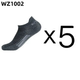 5 Pairs Men’s Cotton Mesh Breathable Low Cut Athletic Ankle Socks - Dark Grey