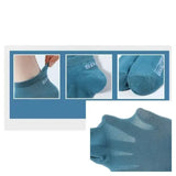 5 Pairs Men’s Cotton Mesh Breathable Low Cut Athletic Ankle Socks