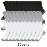 6/10/30Pairs of High-Quality Soft and Comfortable Men’s Running Socks Summer Sweat Wicking and Breathable Basketball
