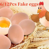 6/12Pcs Plastic Eggs Chicken House Small Fake Eggs Farm Animal Supplies Cages Accessories Guide Chicken Nest Egg