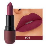 6-Color Matte Lipstick: Velvet Lip Color Smooth Waterproof Long-Lasting Color Lip Makeup - Y0080-4