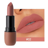 6-Color Matte Lipstick: Velvet Lip Color Smooth Waterproof Long-Lasting Color Lip Makeup - Y0080-2