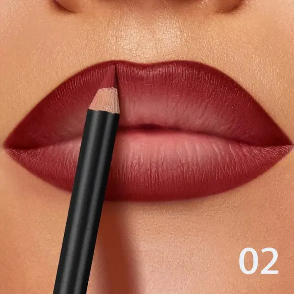 6-Color Waterproof Matte Lip Liner - Long-Lasting Non-Transfer Formula Matte Finish 6 Versatile Shades - CR0202-02