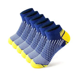 6 Pairs Men’s Short Sports Socks in Breathable Cotton Blend