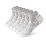 6 Pairs Men’s Short Sports Socks in Breathable Cotton Blend