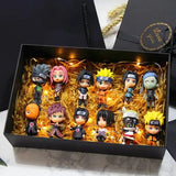 Bandai Naruto Sasuke Gaara Uchiha Madara Figure 6 Pcs Lot Mini Models