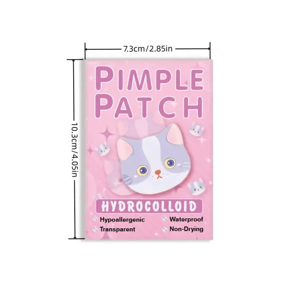 600pcs Cartoon Cat Acne Patches Ultra-Thin Breathable Concealer