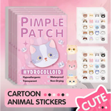 600pcs Cartoon Cat Acne Patches Ultra-Thin Breathable Concealer