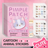 600pcs Cartoon Cat Acne Patches Ultra-Thin Breathable Concealer