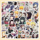 60 Piece Bandai Demon Slayer Anime Stickers for Laptops and Phones - 60PCS